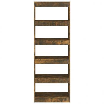 Bücherregal/Raumteiler Räuchereiche 60x30x166 cm Holzwerkstoff