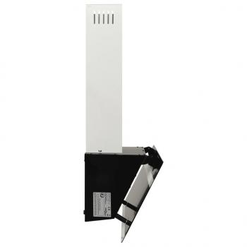 Dunstabzugshaube 60 cm Stahl und Hartglas Schwarz