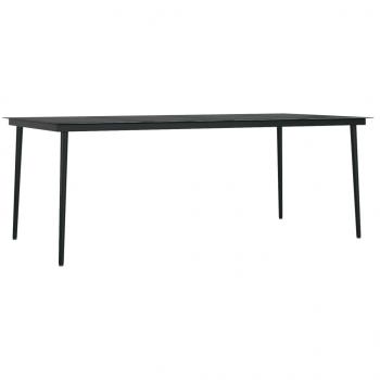 7-tlg. Garten-Essgruppe mit Kissen Poly Rattan und Glas