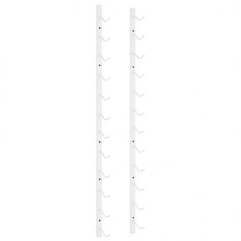 Wand-Weinregal für 12 Flaschen Weiß Eisen