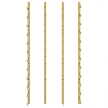 Wand-Weinregal für 24 Flaschen 2 Stk. Golden Eisen