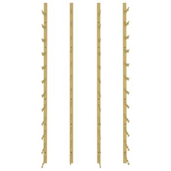 Wand-Weinregal für 36 Flaschen 2 Stk. Golden Eisen