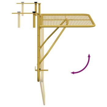 Balkontisch Golden 60x40 cm Stahl