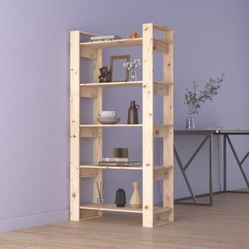 ARDEBO.de - Bücherregal/Raumteiler 80x35x160 cm Massivholz