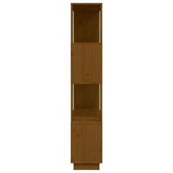 Bücherregal/Raumteiler Honigbraun 80x25x132 cm Massivholz