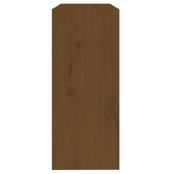 ARDEBO.de - Bücherregal/Raumteiler Honigbraun 60x30x71,5 cm Kiefernholz