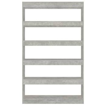 ARDEBO.de - Bücherregal/Raumteiler Betongrau 100x30x166 cm