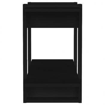 Bücherregal/Raumteiler Schwarz 80x30x51 cm