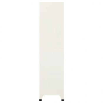 Schließfachschrank Grau und Blau 90x45x180 cm Stahl