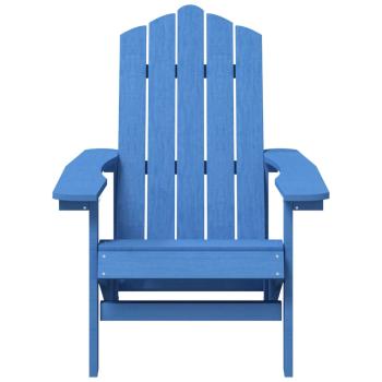 Adirondack-Gartenstuhl mit Tisch HDPE Aquamarin