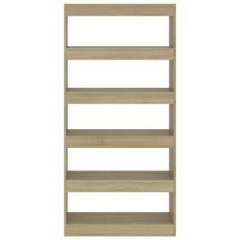 Bücherregal/Raumteiler Sonoma-Eiche 80x30x166 cm Holzwerkstoff