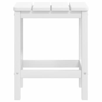 Adirondack-Gartenstühle mit Hocker & Tisch HDPE Weiß
