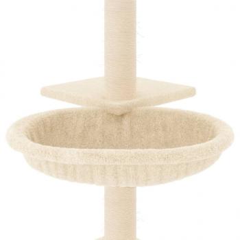 Kratzbaum mit Sisal-Kratzsäulen Creme 72 cm