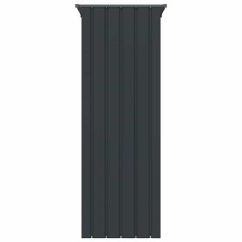 Voliere Anthrazit 115x78x200 cm Verzinkter Stahl