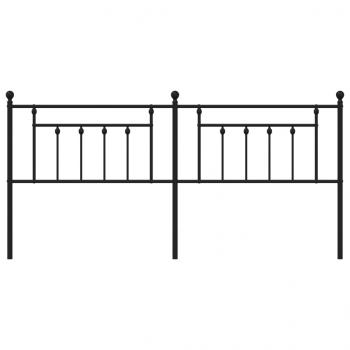 Kopfteil Metall Schwarz 200 cm