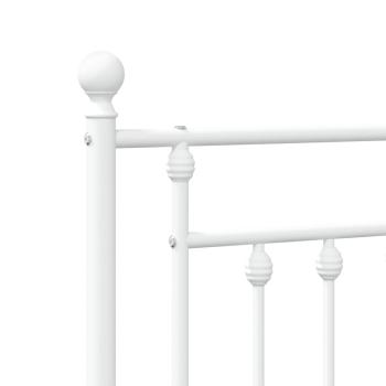 Kopfteil Metall Weiß 193 cm