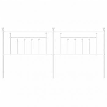 Kopfteil Metall Weiß 200 cm