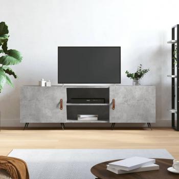 ARDEBO.de - TV-Schrank Betongrau 150x30x50 cm Holzwerkstoff