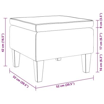 Hocker mit Holzbeinen Weinrot Stoff