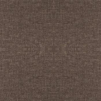 Hocker mit Holzbeinen Taupe Stoff
