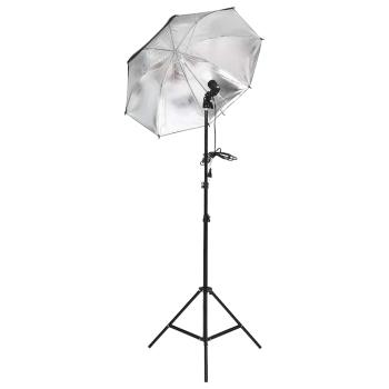 Fotostudio-Set mit Beleuchtung und Hintergrund