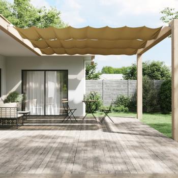 ARDEBO.de - Senkrechtmarkise Beige 140x420 cm Oxford-Gewebe