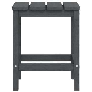 Adirondack-Gartenstühle mit Tisch HDPE Anthrazit