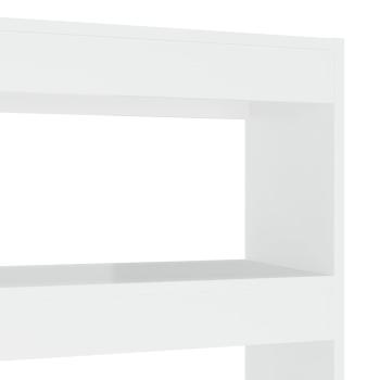 Bücherregal/Raumteiler Hochglanz-Weiß 100x30x135 cm