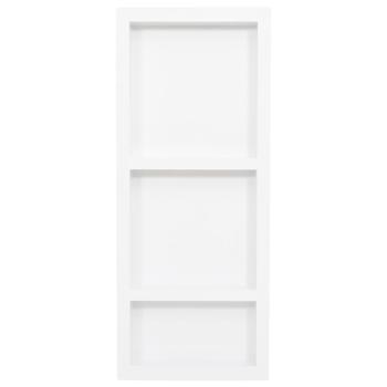 Duschnische mit 3 Fächern Mattweiß 41x99x9 cm