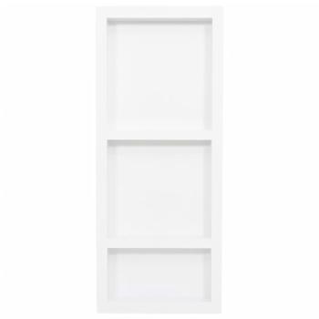 Duschnische mit 3 Fächern Mattweiß 41x99x9 cm