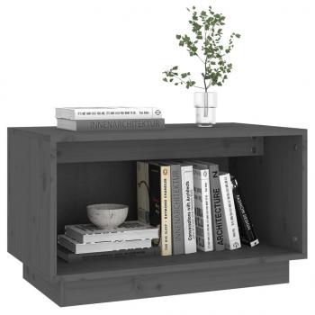 TV-Schrank Grau 60x35x35 cm Massivholz Kiefer