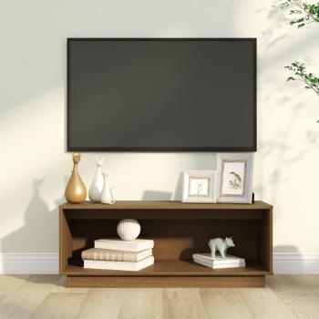 ARDEBO.de - TV-Schrank Honigbraun 90x35x35 cm Massivholz Kiefer