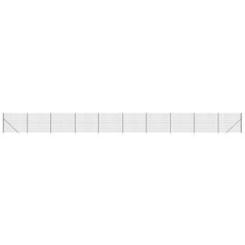 Maschendrahtzaun mit Bodenhülsen Anthrazit 1,6x25 m