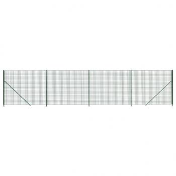Maschendrahtzaun mit Bodenflansch Grün 2,2x10 m