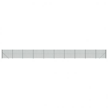 Maschendrahtzaun mit Bodenflansch Grün 1,8x25 m