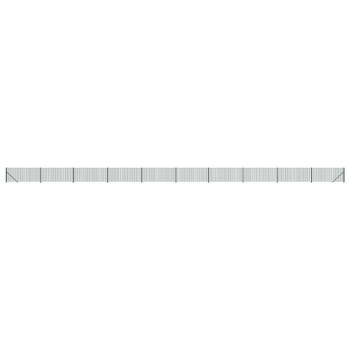 Maschendrahtzaun mit Bodenflansch Grün 1x25 m