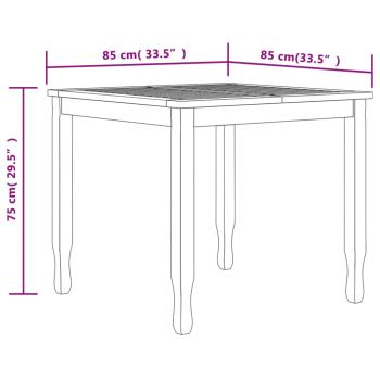 ARDEBO.de - 5-tlg. Garten-Essgruppe Massivholz Teak