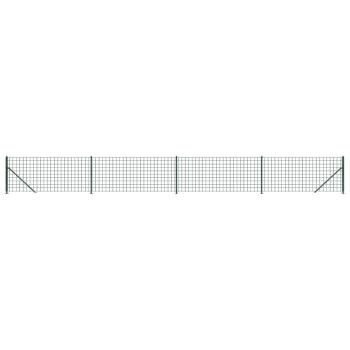 Maschendrahtzaun mit Bodenflansch Grün 1x10 m