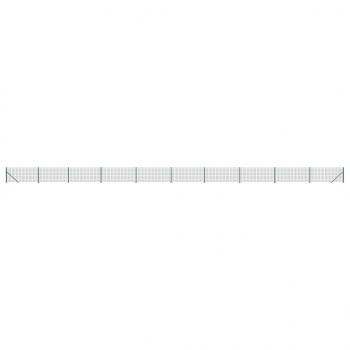 Maschendrahtzaun mit Bodenflansch Grün 1x25 m