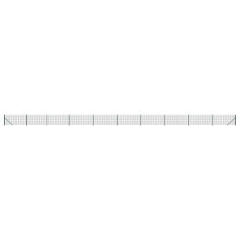 Maschendrahtzaun mit Bodenflansch Grün 1x25 m