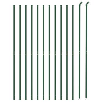 Maschendrahtzaun mit Bodenflansch Grün 1x25 m