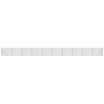Maschendrahtzaun mit Bodenflansch Anthrazit 2,2x25 m
