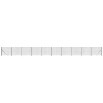 Maschendrahtzaun mit Bodenflansch Anthrazit 2,2x25 m