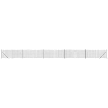 Maschendrahtzaun mit Bodenflansch Anthrazit 1,6x25 m