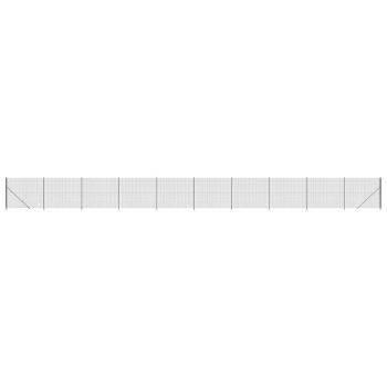 Maschendrahtzaun mit Bodenflansch Anthrazit 1,6x25 m