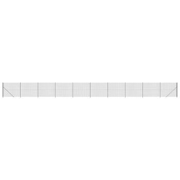 Maschendrahtzaun mit Bodenflansch Anthrazit 1,4x25 m