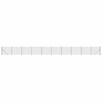 Maschendrahtzaun mit Bodenflansch Anthrazit 1,4x25 m