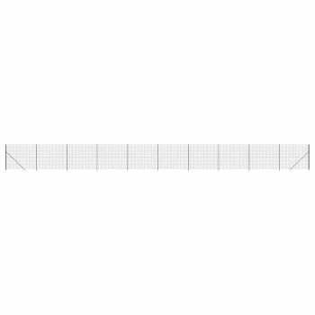 Maschendrahtzaun mit Bodenflansch Anthrazit 1,6x25 m