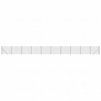 Maschendrahtzaun mit Bodenflansch Anthrazit 1,8x25 m