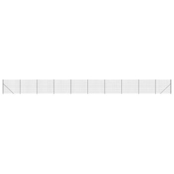 Maschendrahtzaun mit Bodenflansch Anthrazit 1,6x25 m